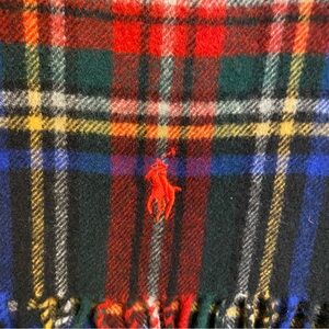 Polo Ralph Lauren lambswool plaid scarf men’s or unisex